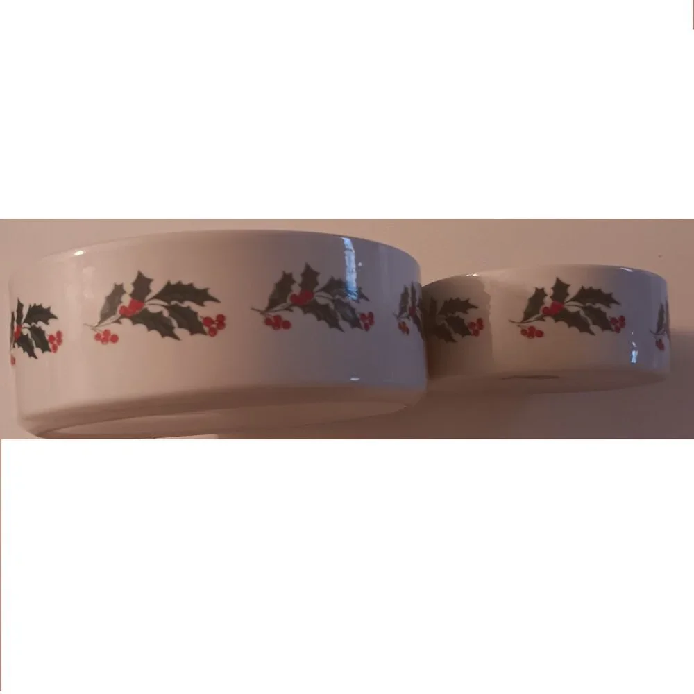 Ethical Round Ceramic Pet Bowls new 2 pieces